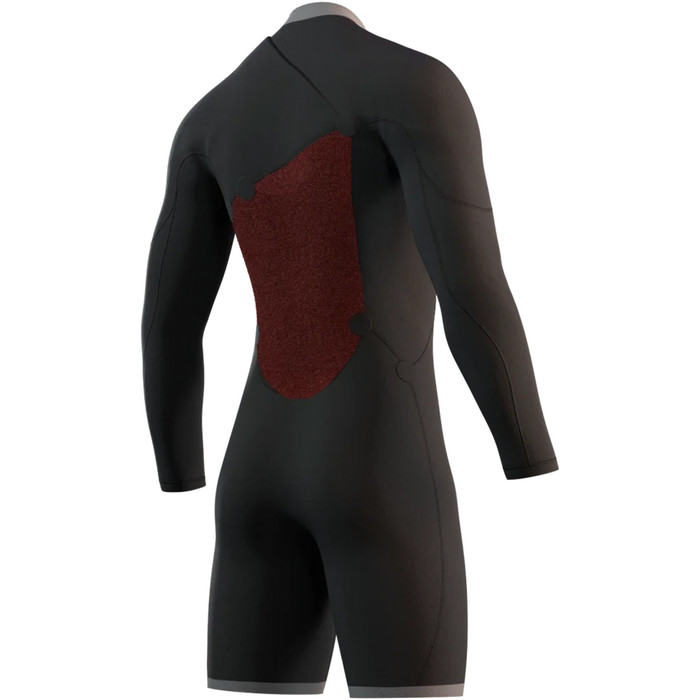 2024 Mystic Mens The One 3/2mm Long Sleeve Zip Free Shorty Wetsuit 35000.230126 - Black